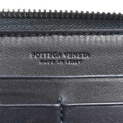 Bottega Veneta Nappa Intrecciato Zip Around Wallet Blue 6 of 13