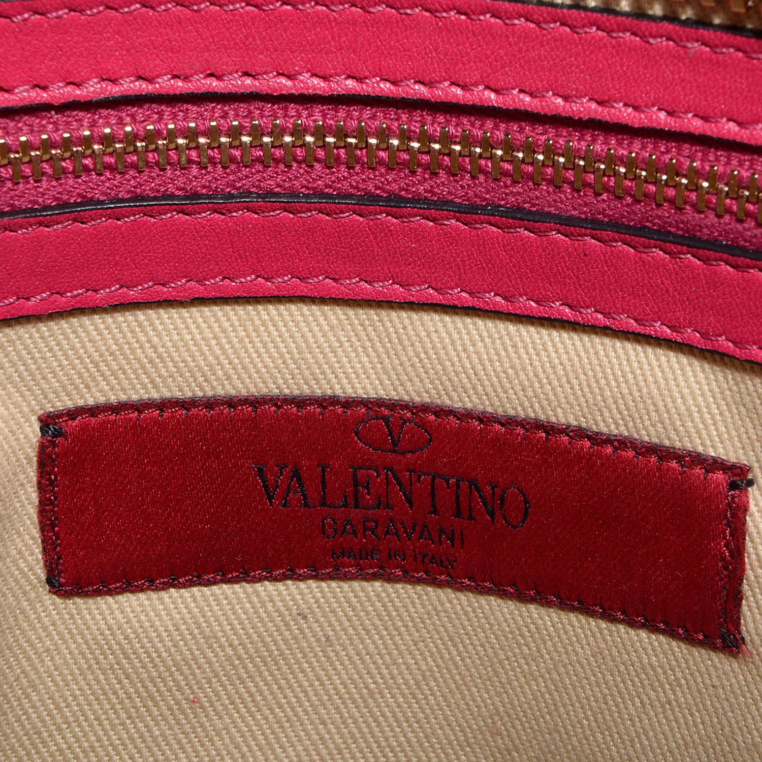 Valentino Garavani Vitello Rockstud Double Handle Tote Cyclamin 6 of 9
