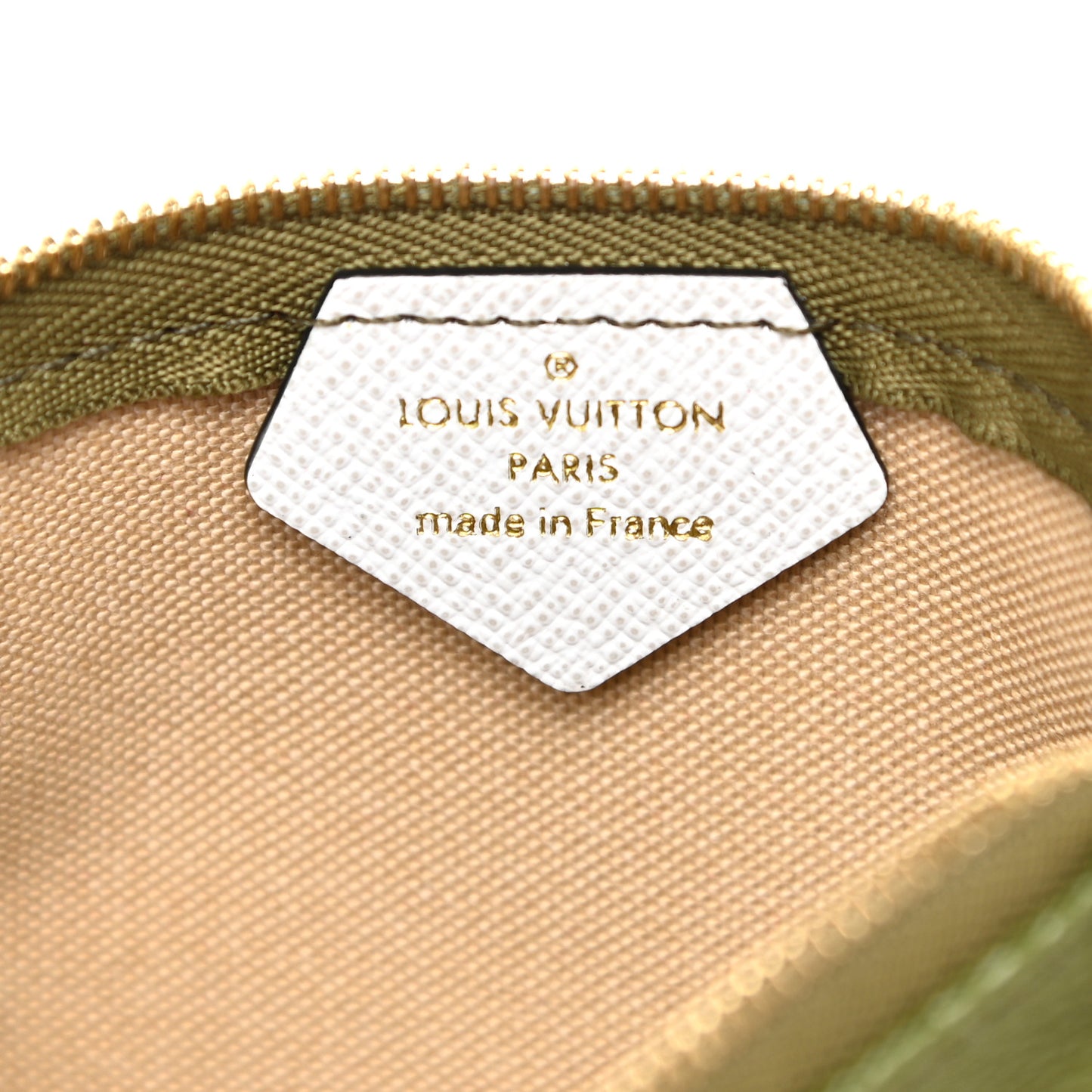 Monogram Giant Micro Pochette Accessories Kaki White