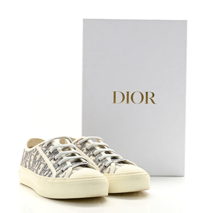 Christian Dior Canvas Oblique Walk'N'Dior Low Top Sneakers 38 Grey Stone 12 of 12