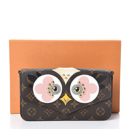 Louis Vuitton Monogram Lovely Birds Pochette Felicie Chain Wallet 11 of 11