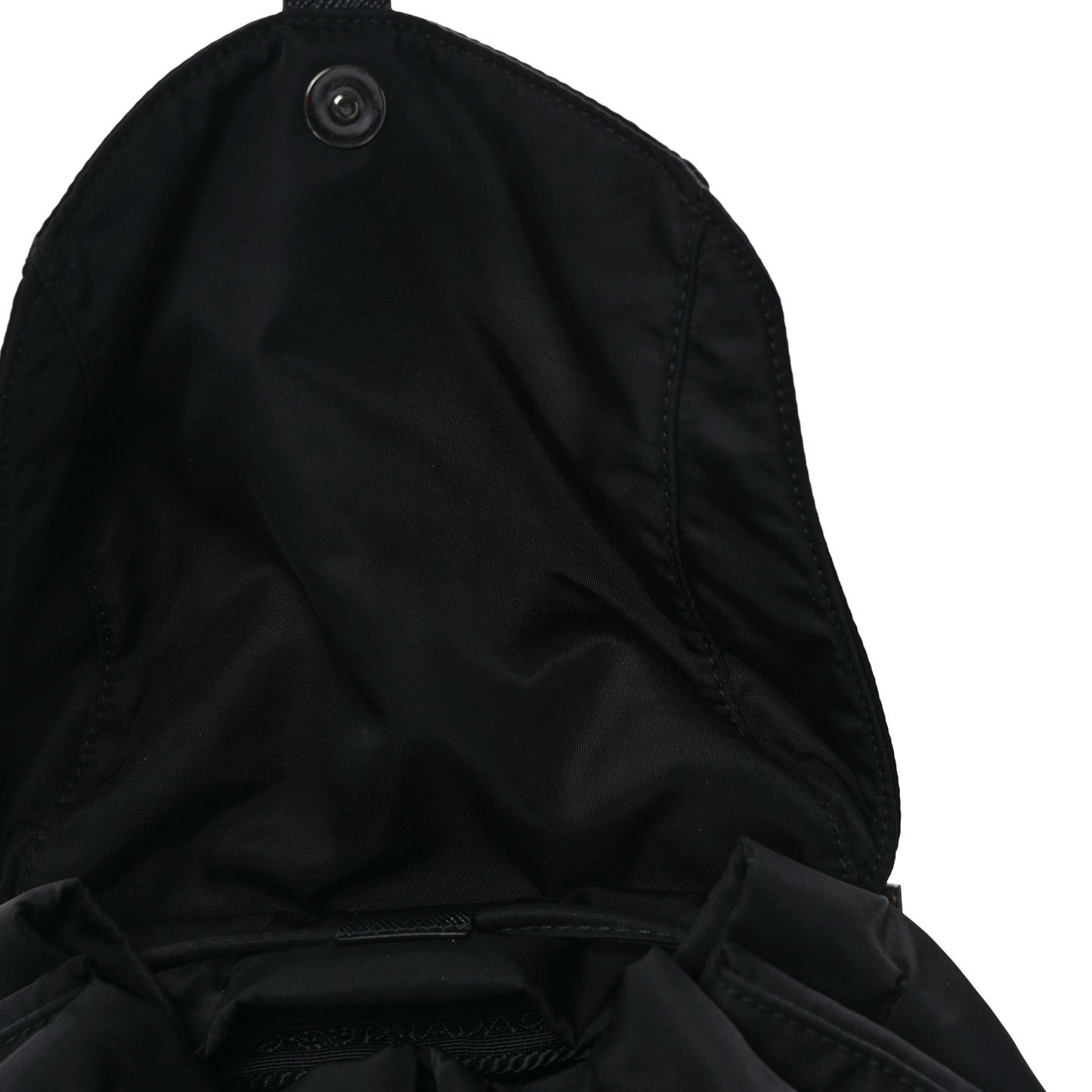 Re-Nylon Saffiano Medium Backpack Black