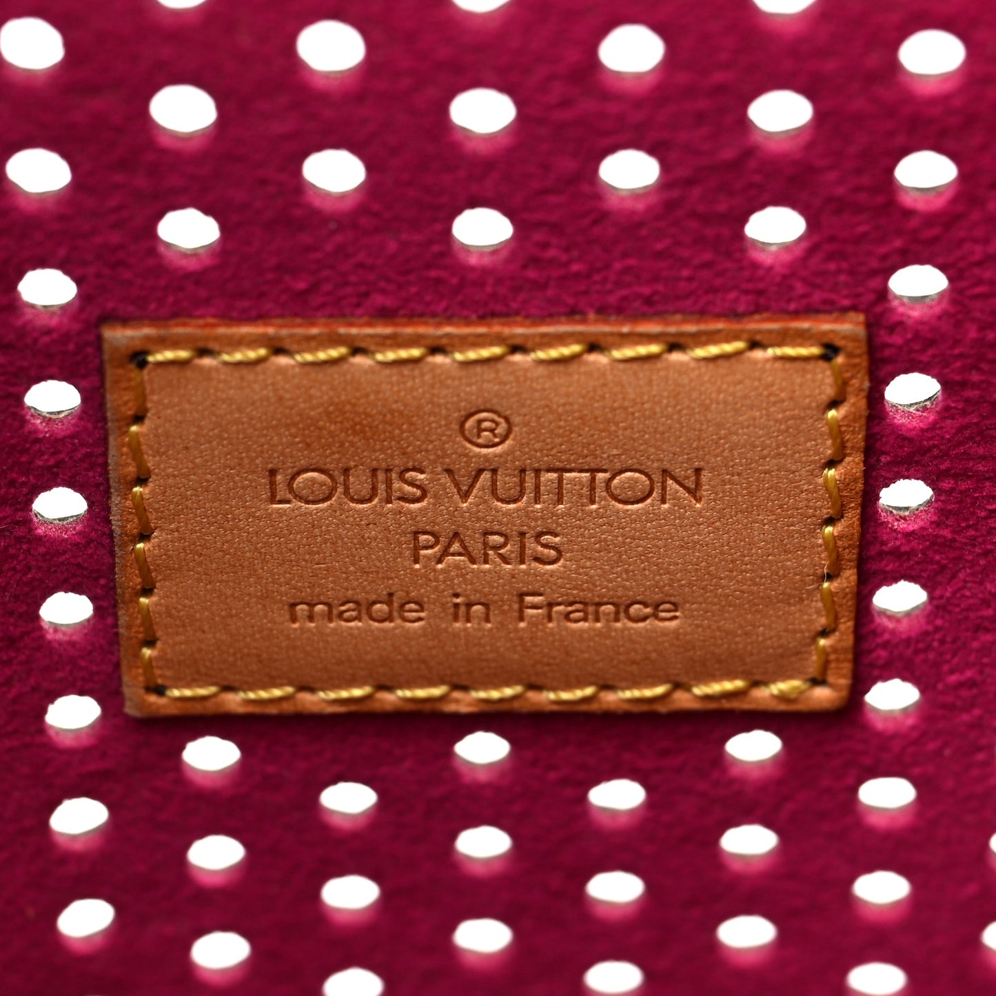 Monogram Perforated Musette Fuchsia