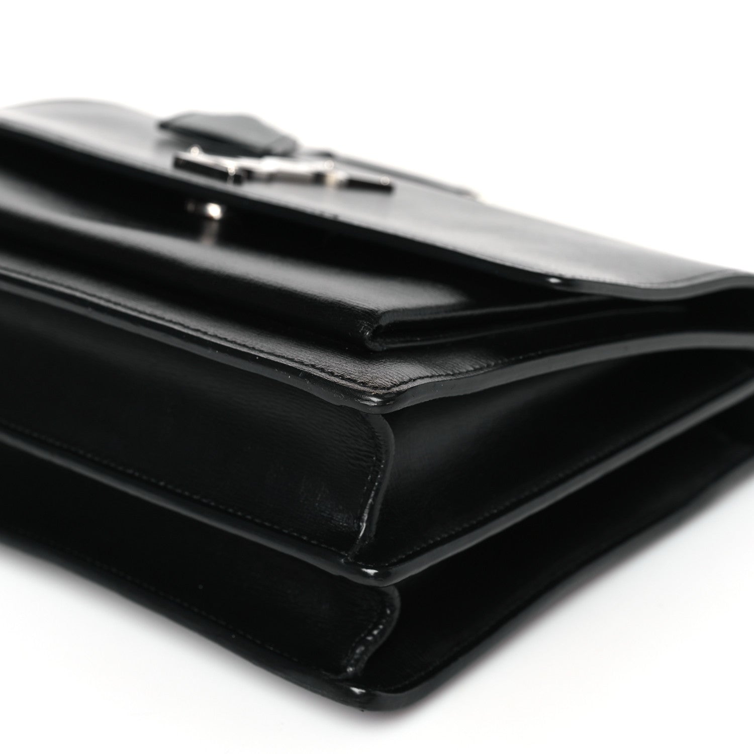 Saint Laurent Calfskin Medium Monogram Sunset Black 8 of 10