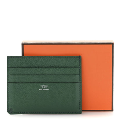 Hermes Evercolor H Sellier Card Holder Vert Moyen 9 of 9
