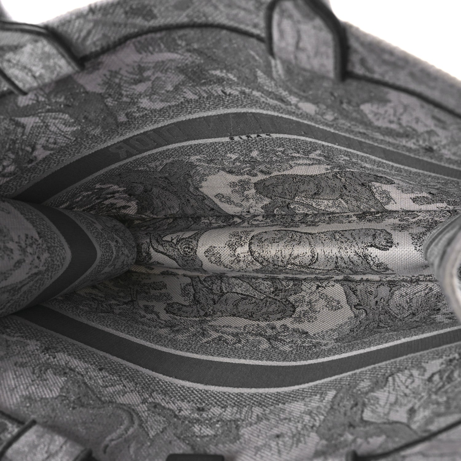 Christian Dior Gradient Canvas Embroidered Large Dioriviera Toile De Jouy Book Tote Grey 5 of 9