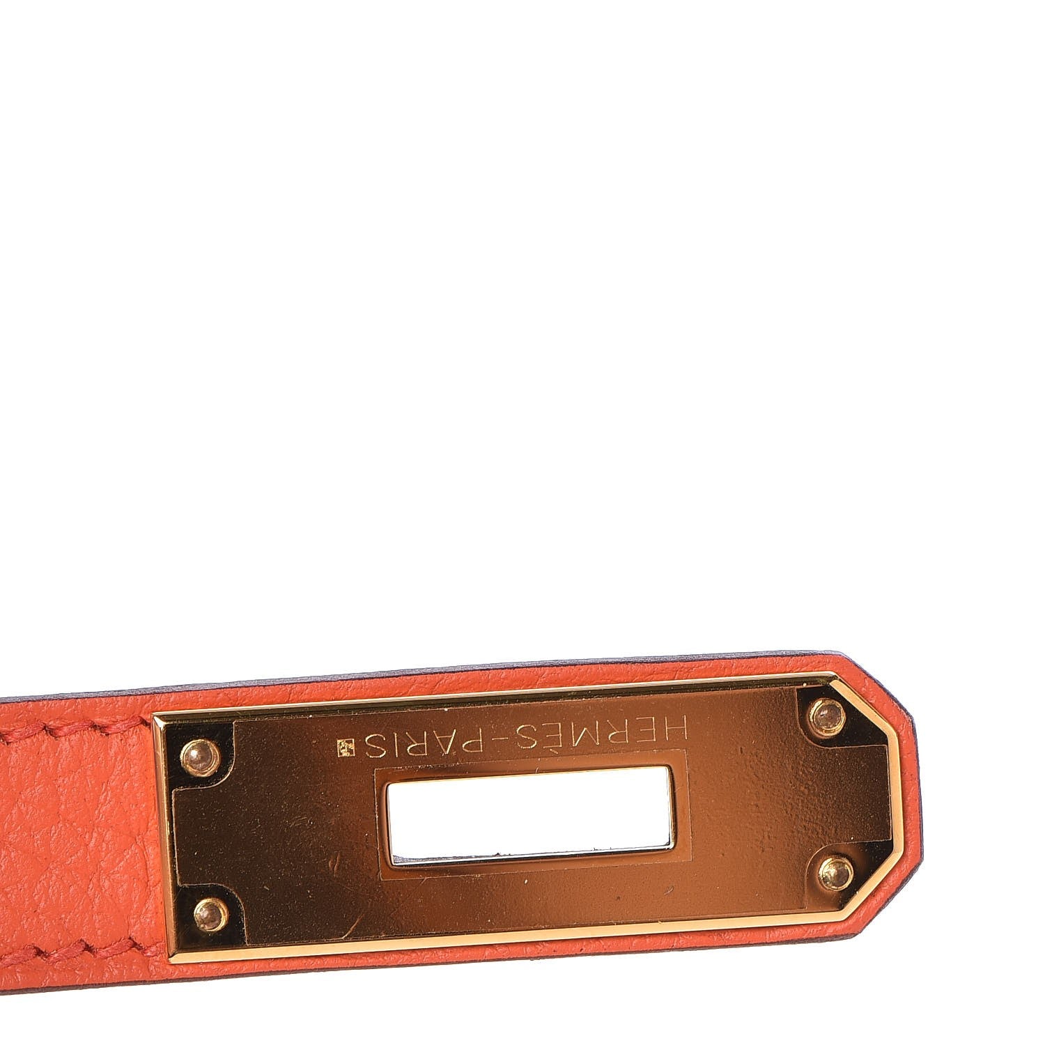 Hermes Taurillon Clemence Kelly Retourne 28 Orange Poppy 18 of 34