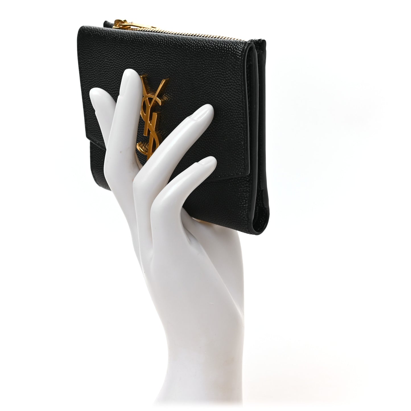 Grain De Poudre Monogram Bi-Fold Wallet Black