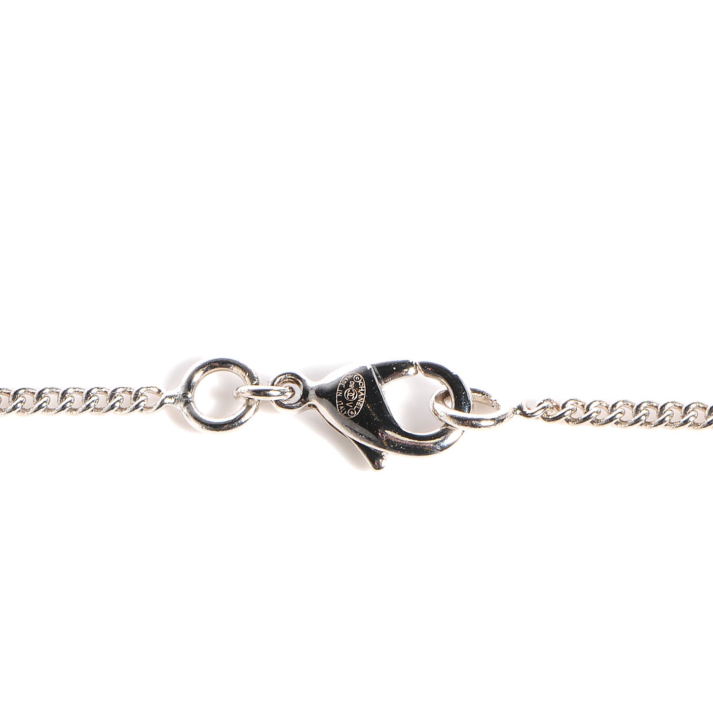 Crystal Timeless CC Necklace Silver