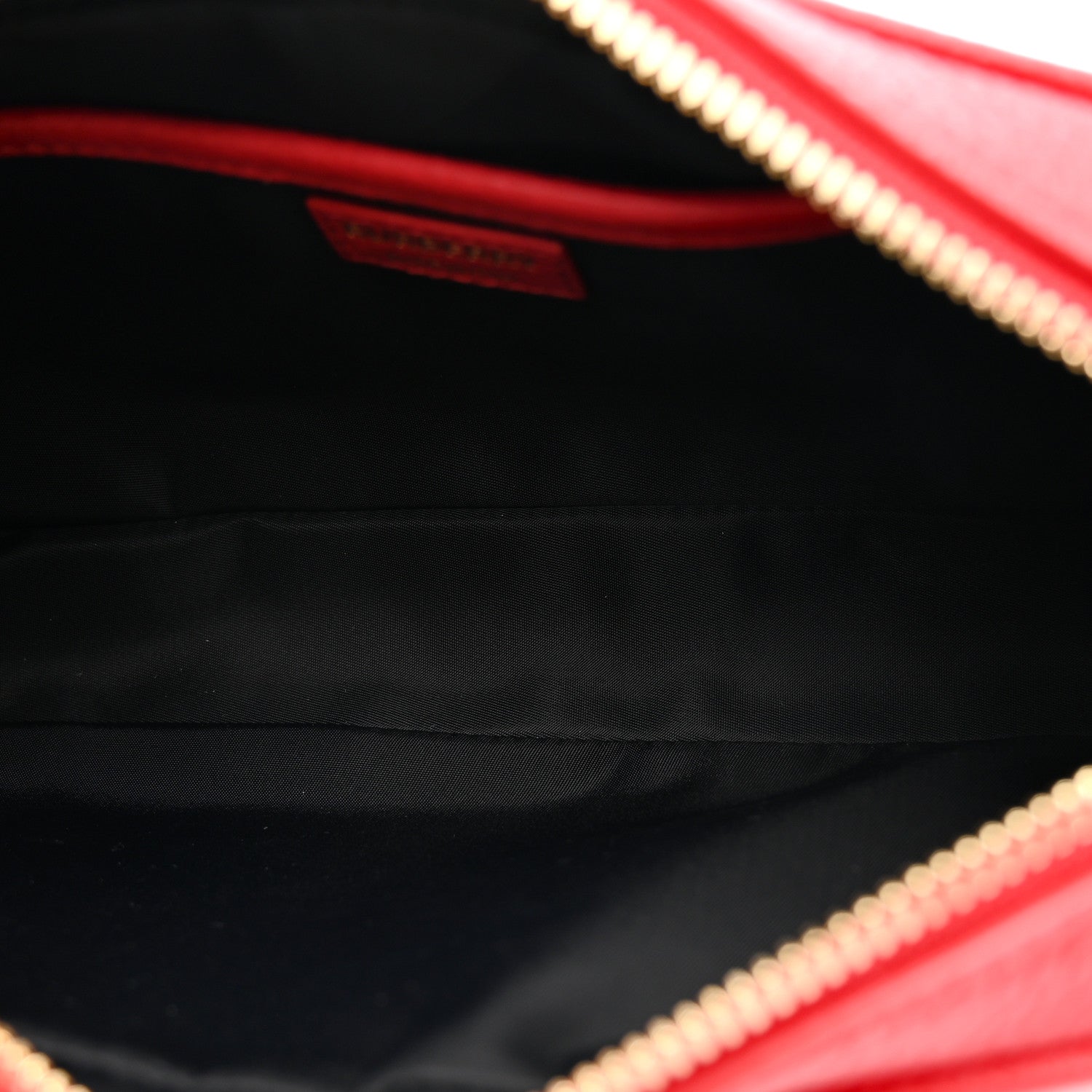 Burberry Calfskin Monogram Embossed Elongated Camera Bag Red 5 of 11