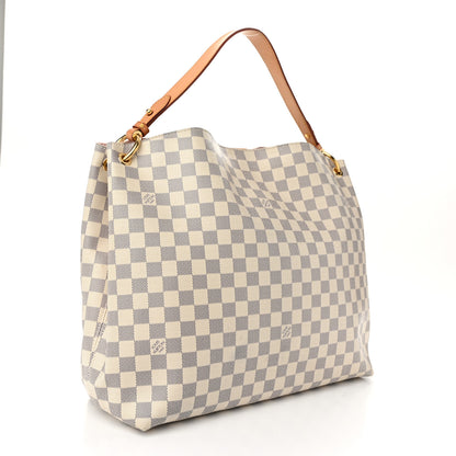 Louis Vuitton Damier Azur Graceful MM Rose Ballerine 3 of 10