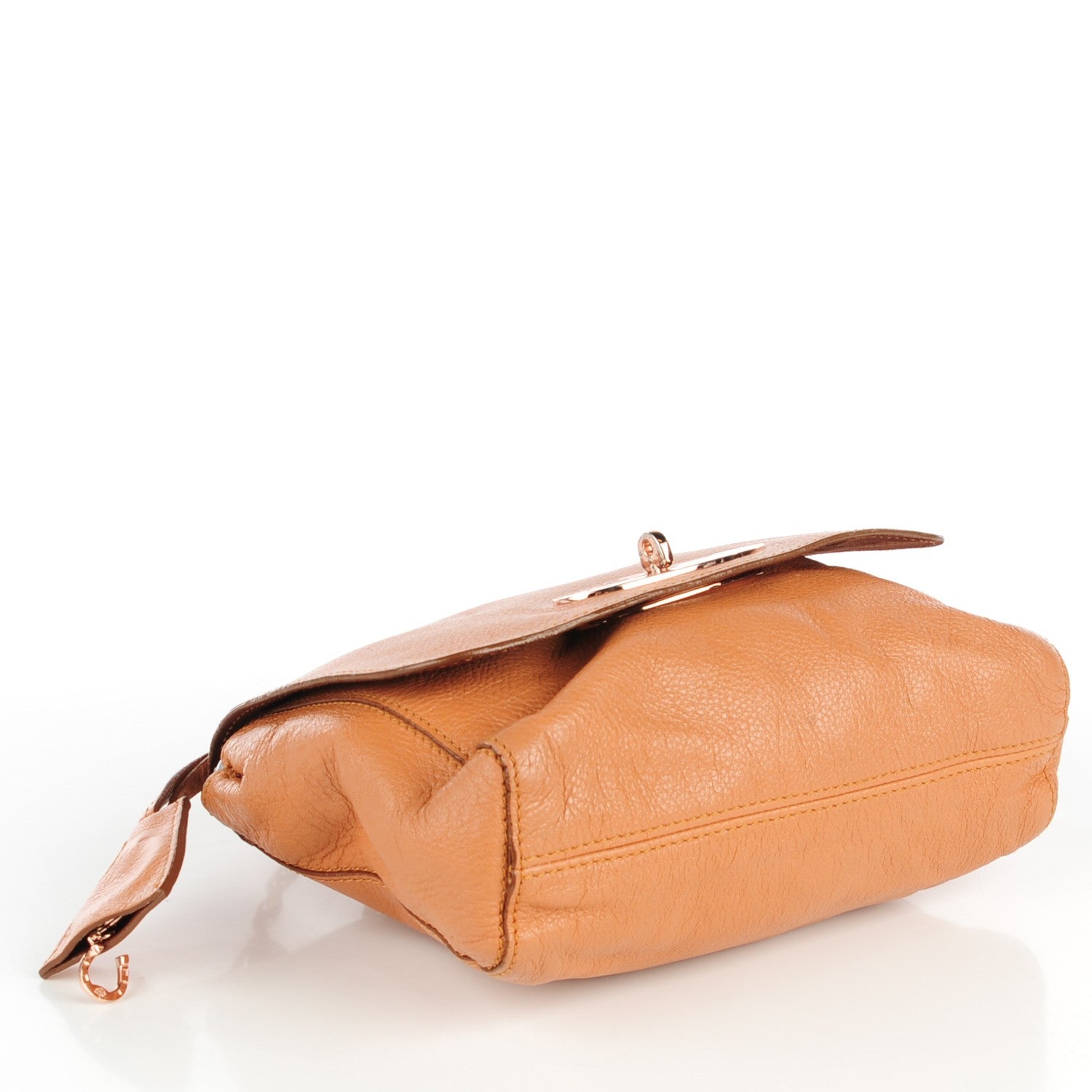Mulberry Glossy Goatskin Small Lily Flap Apricot 4 of 8