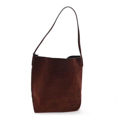 Mansur Gavriel Suede Everyday Cabas Tote Chocolate 1 of 10