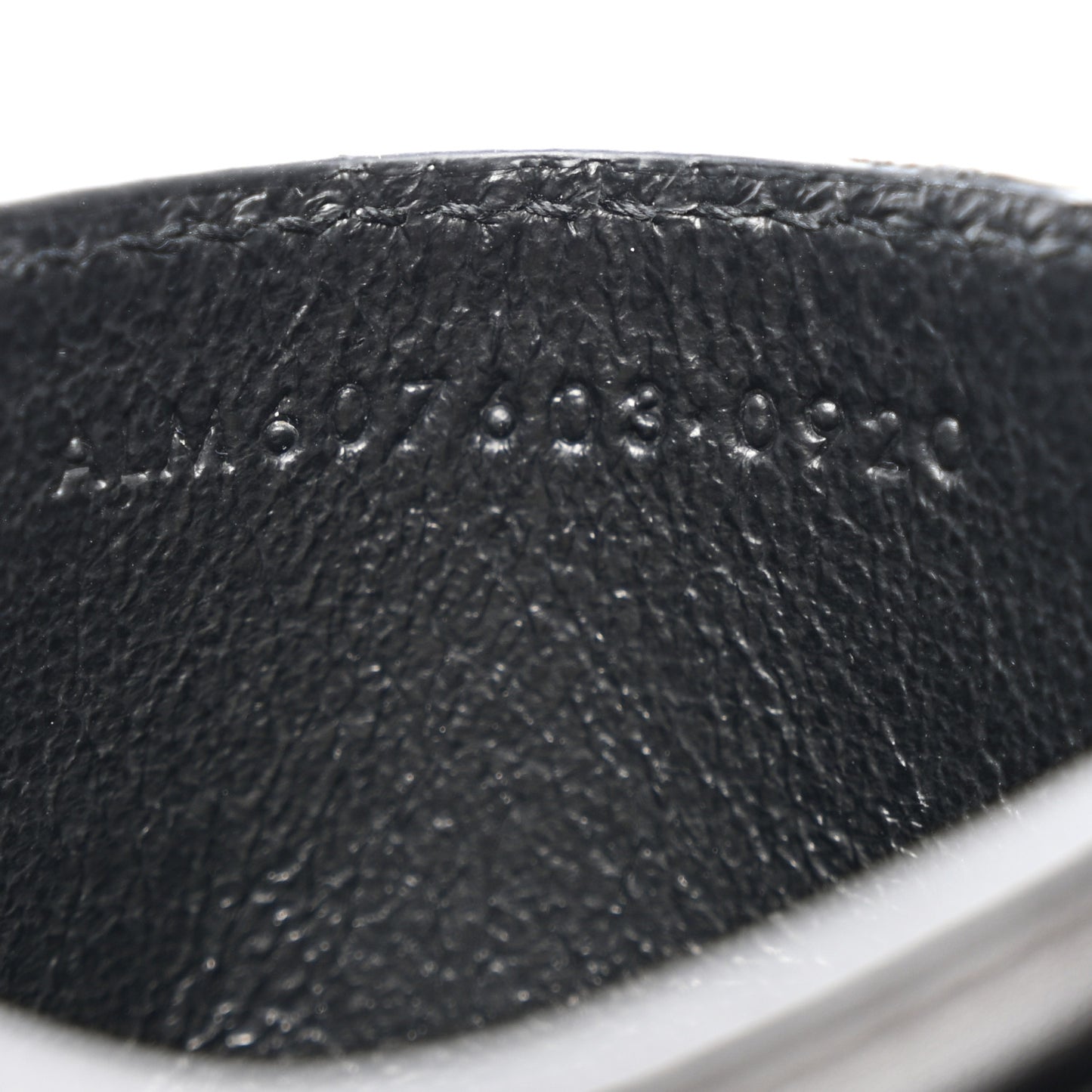 Calfskin Tiny Cassandre Credit Card Case Black