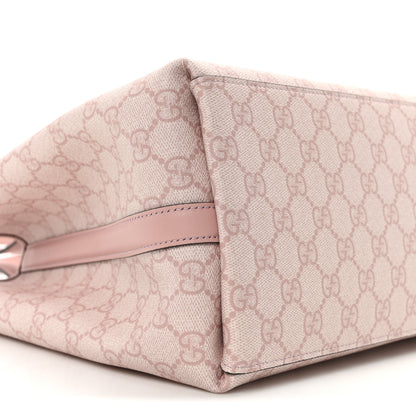 Gucci GG Supreme Monogram Emblem Large Tote Bag Light Pink 9 of 10
