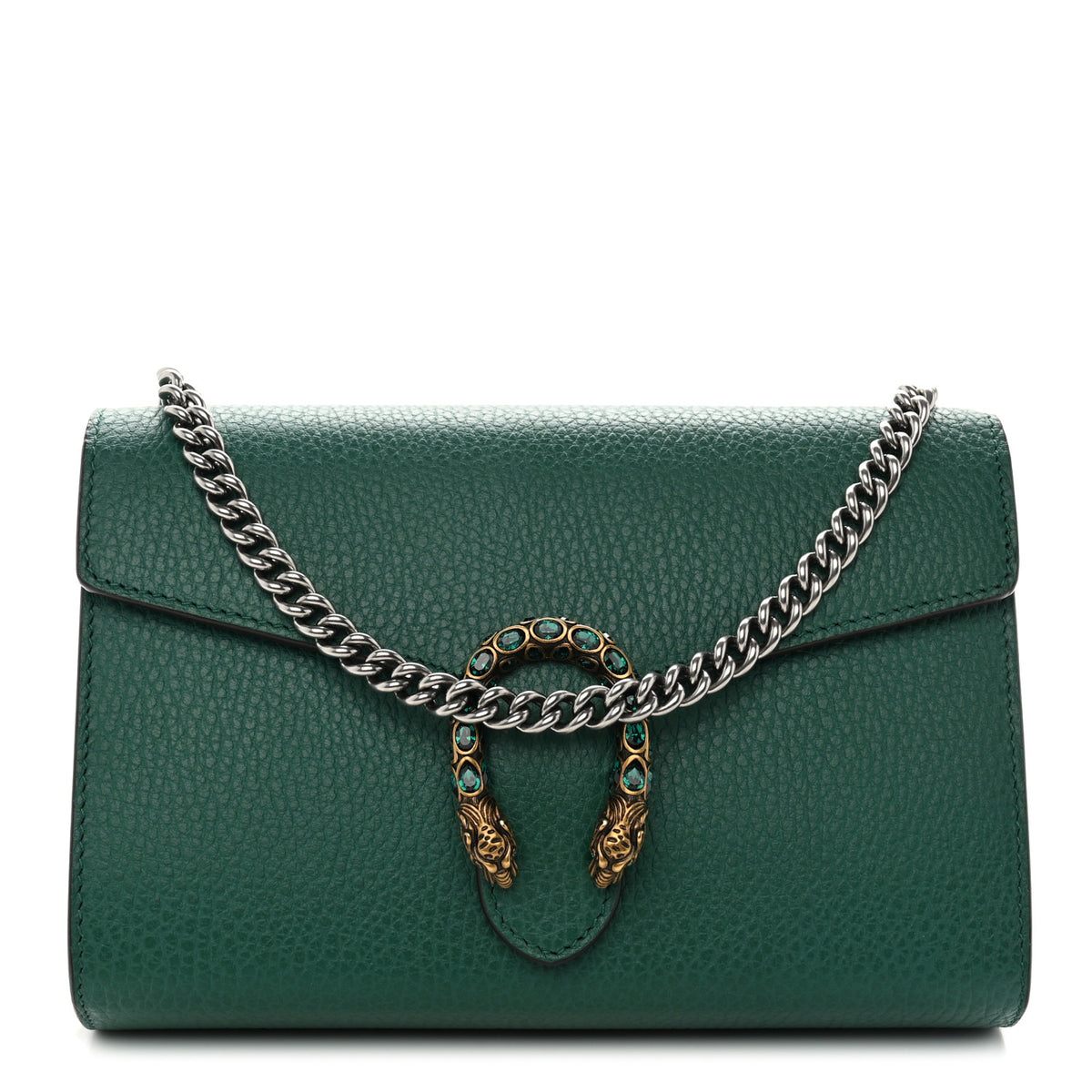 Calfskin Mini Dionysus Chain Wallet Emerald