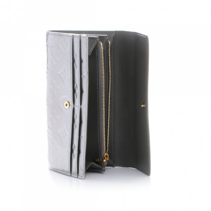 Louis Vuitton Vernis Sarah Wallet Gris Art Deco 5 of 9