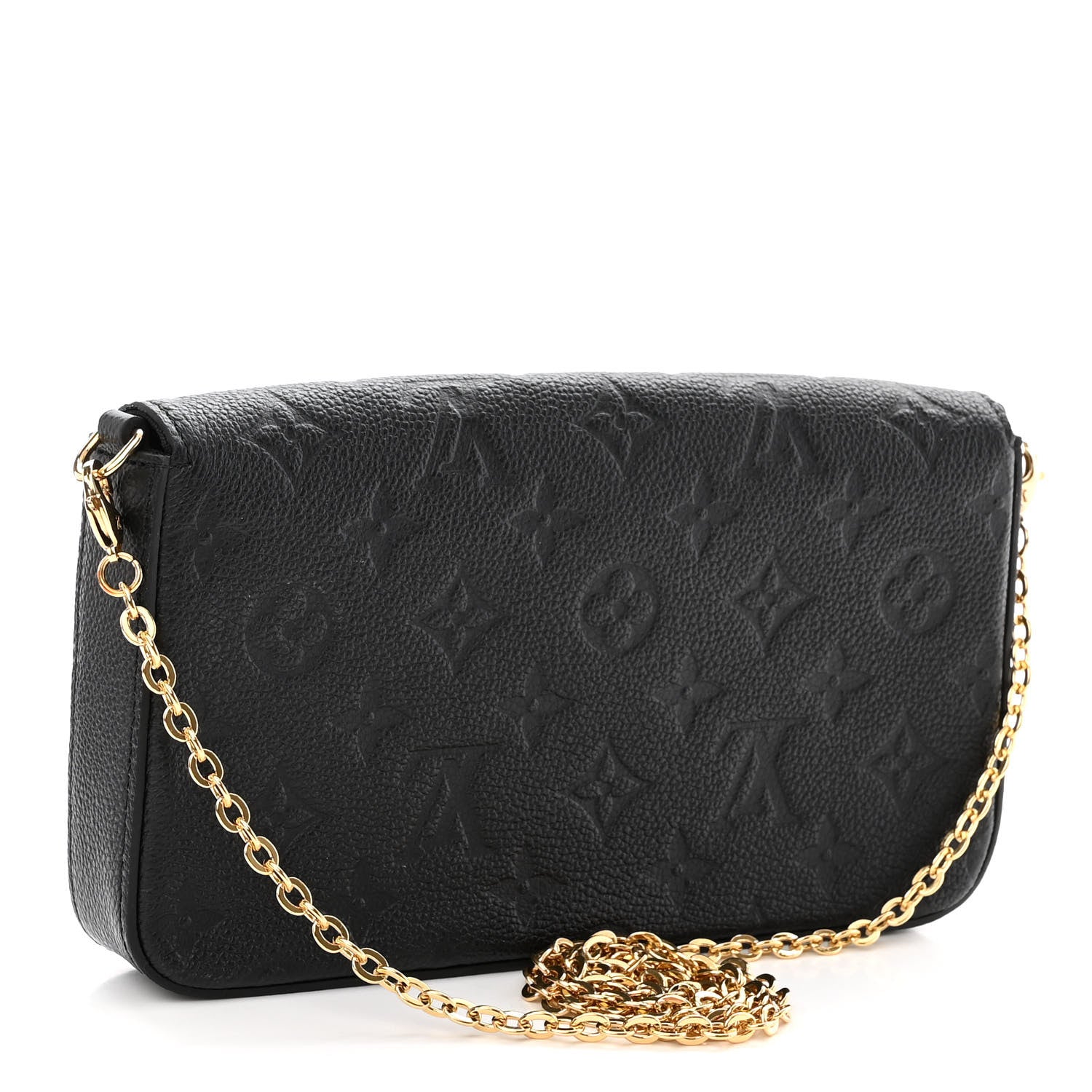 Louis Vuitton Empreinte Pochette Felicie Chain Wallet Black 4 of 10