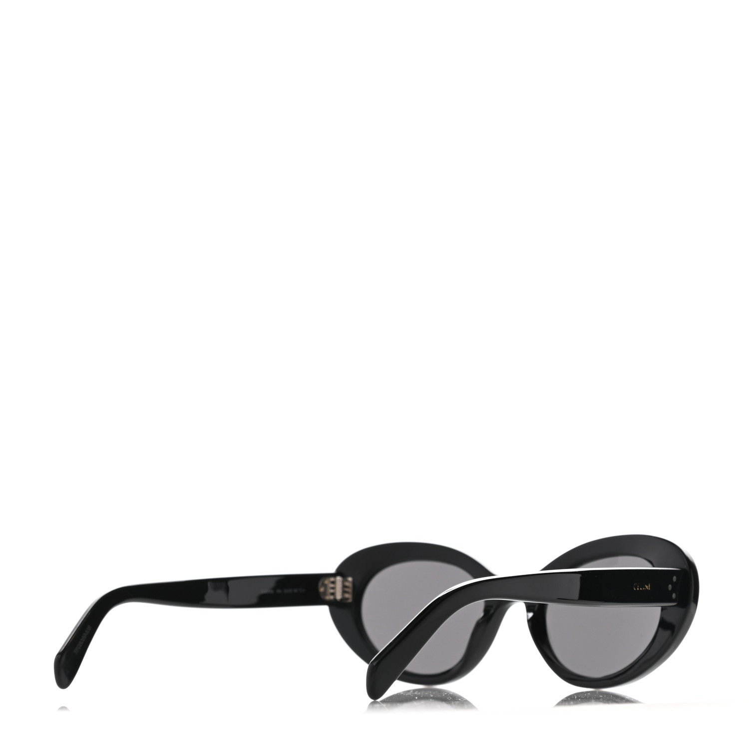 Celine Acetate Cat Eye Sunglasses CL401931 Black 4 of 8