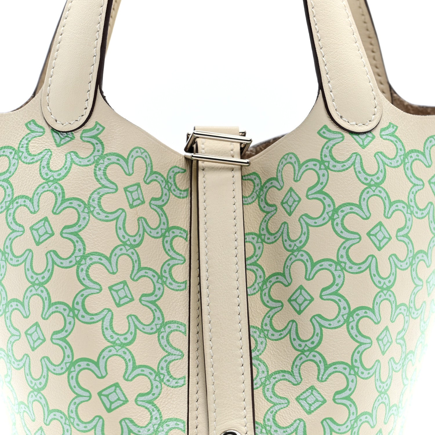 Hermes Swift Micro Lucky Daisy Picotin Lock Nata Vert 1881858