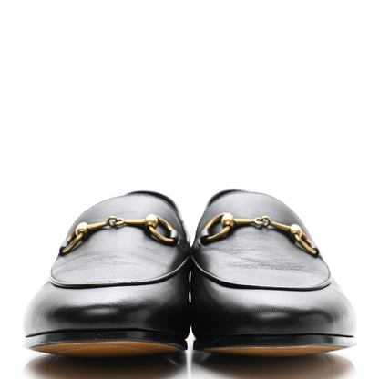 Gucci Lambskin Womens Brixton Horsebit Loafers 37 Black 2 of 10