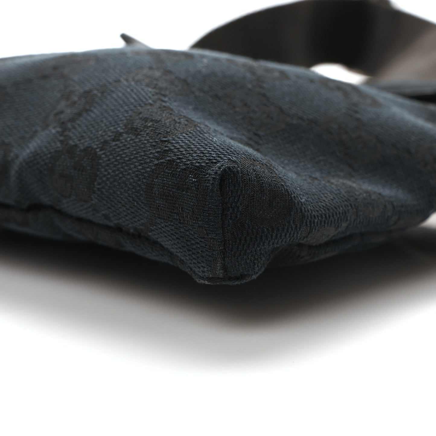 GG Monogram Double Pocket Belt Bag Black