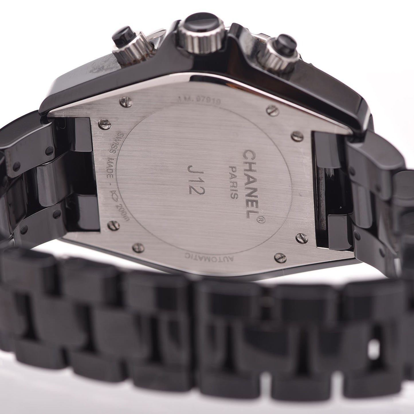 Stainless Steel Ceramic 41mm J12 Chronograph Automatic Watch Black