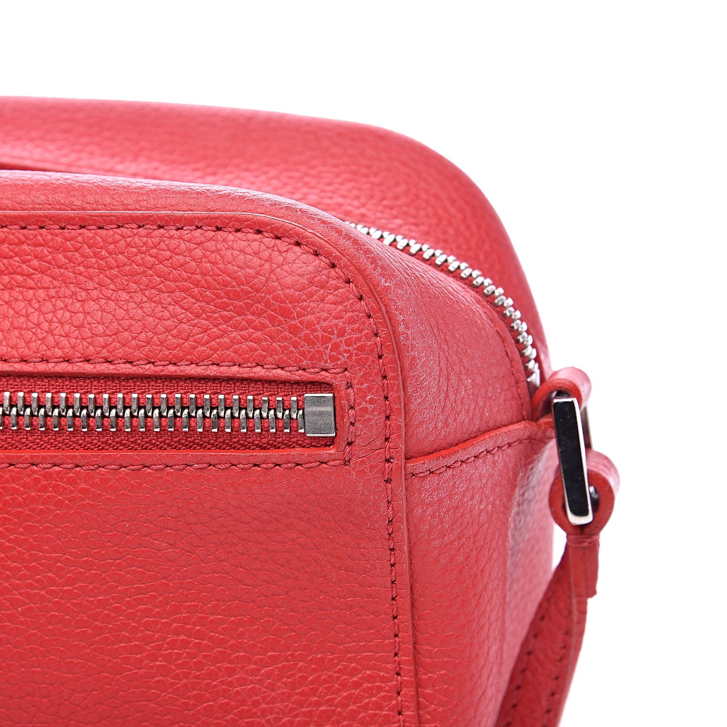 Alexander McQueen Calfskin Skull Camera Shoulder Bag Red 11 of 12