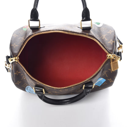 Louis Vuitton Monogram My World Tour Speedy Bandouliere 30 Black 5 of 11