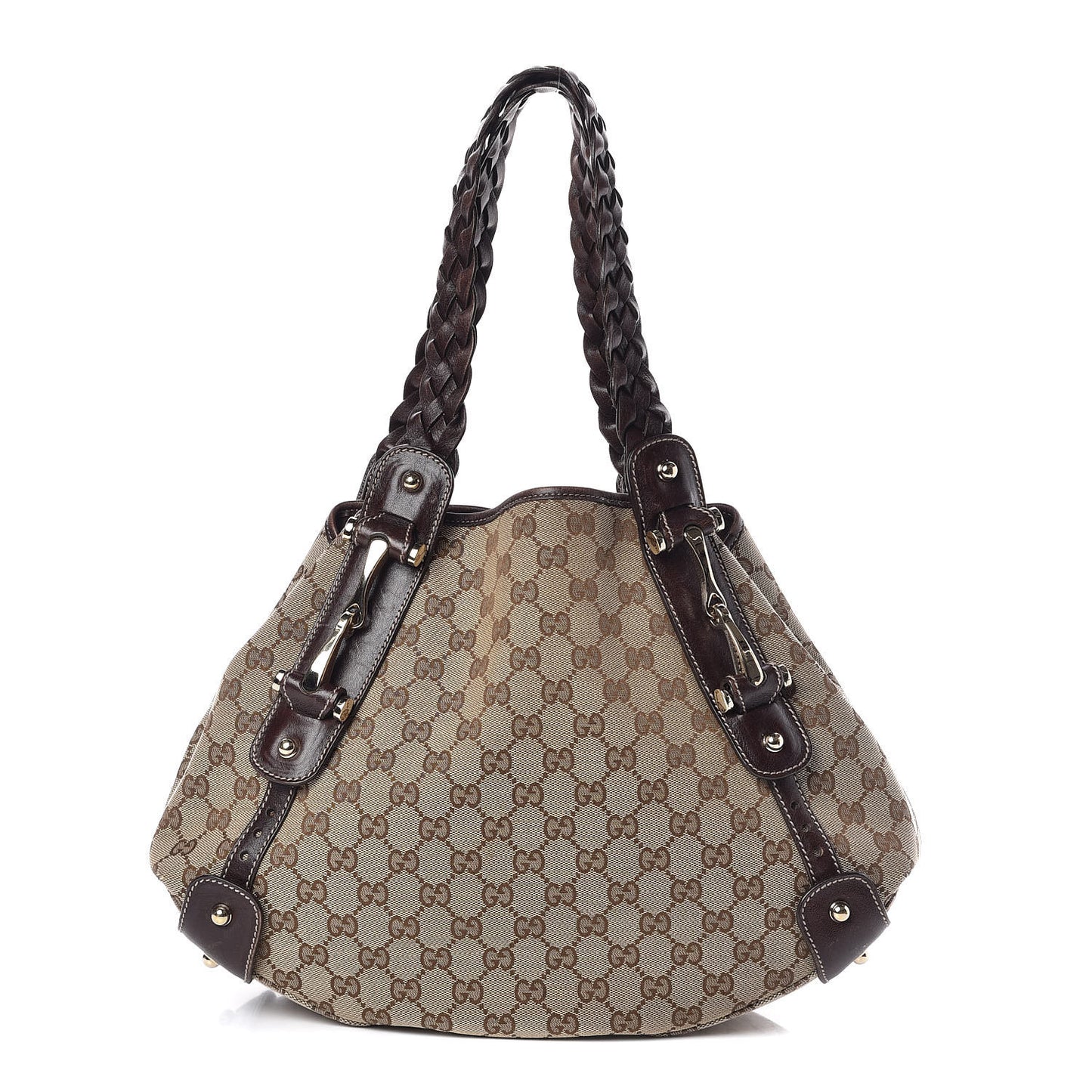 Monogram Small Pelham Shoulder Bag Dark Brown