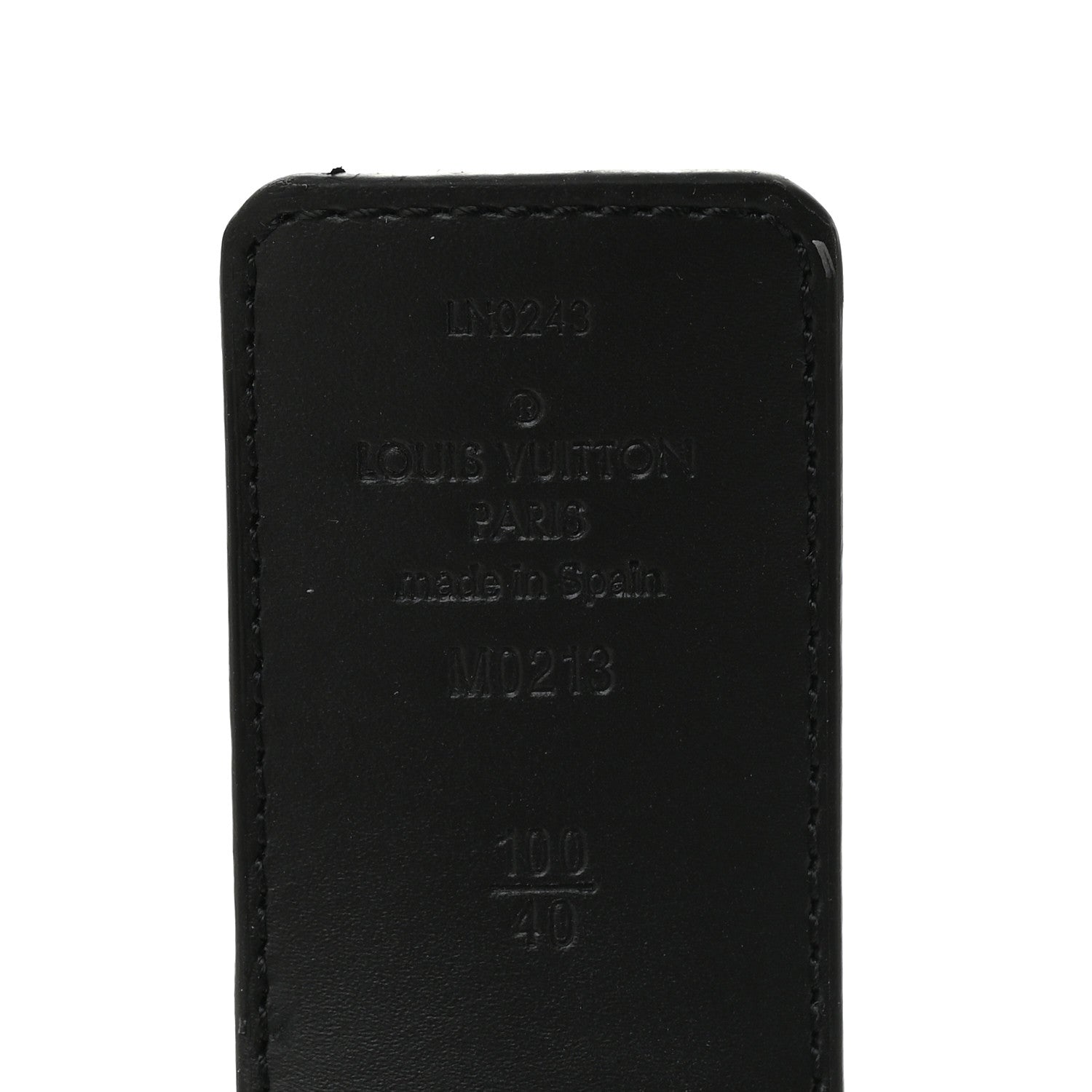 Louis Vuitton Damier Graphite 40mm LV Initiales 100 40 Belt 3 of 5