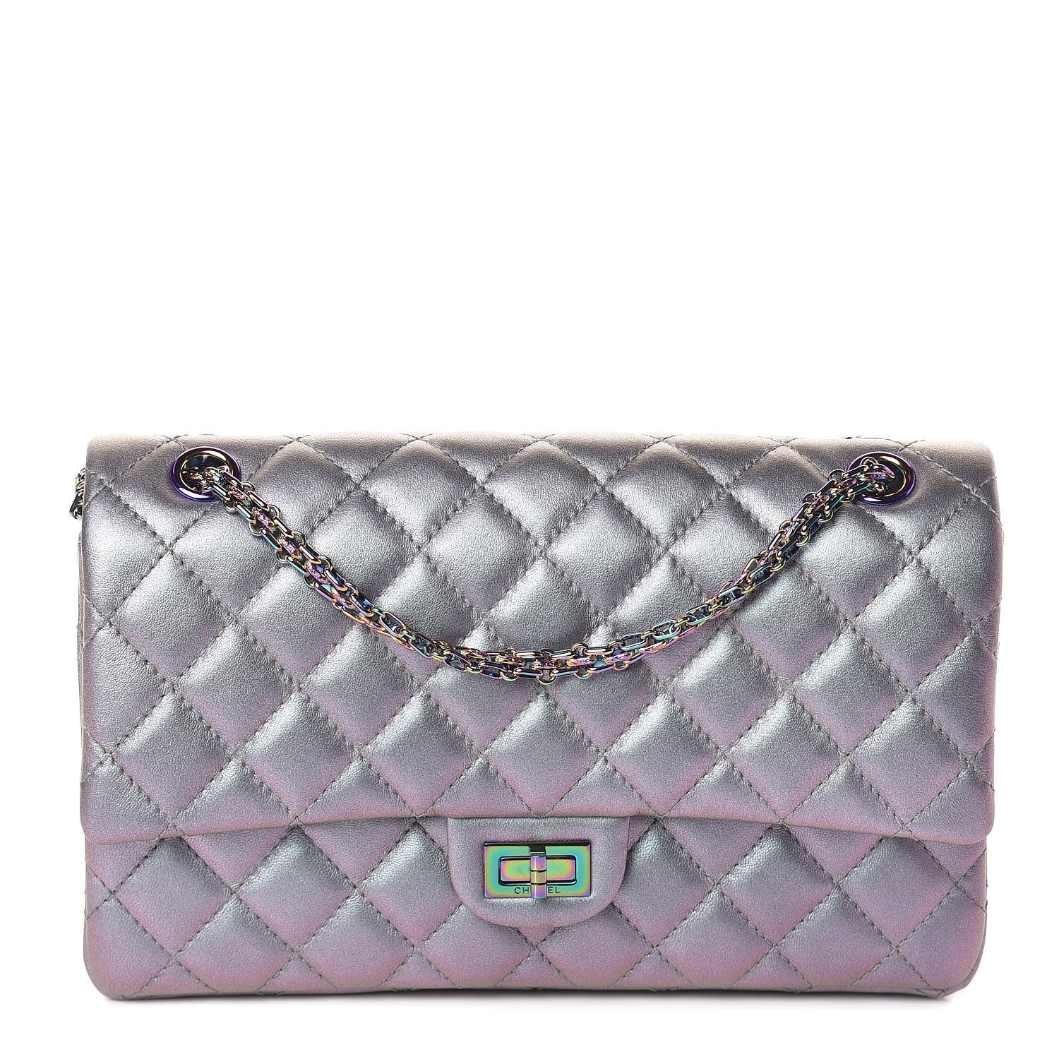 Chanel Iridescent Lambskin Quilted 2.55 Reissue 226 Flap Light Purple 1 of 12