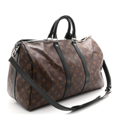 Louis Vuitton Monogram Macassar Keepall Bandouliere 45 3 of 21