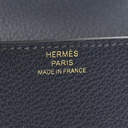 Hermes Evercolor Roulis Slim Wallet Bleu Nuit 7 of 9