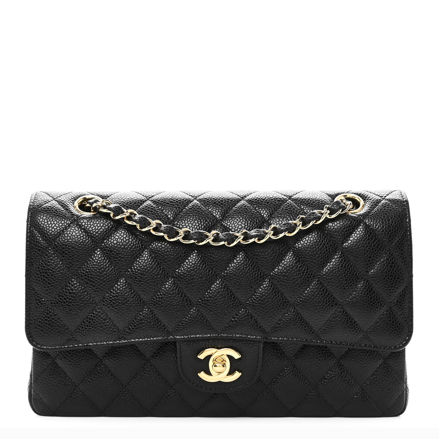 Chanel Caviar Quilted Medium Double Flap Black 1 of 10