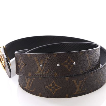 Louis Vuitton Monogram Epi 35mm LV Circle Reversible Belt 90 36 Black 4 of 6