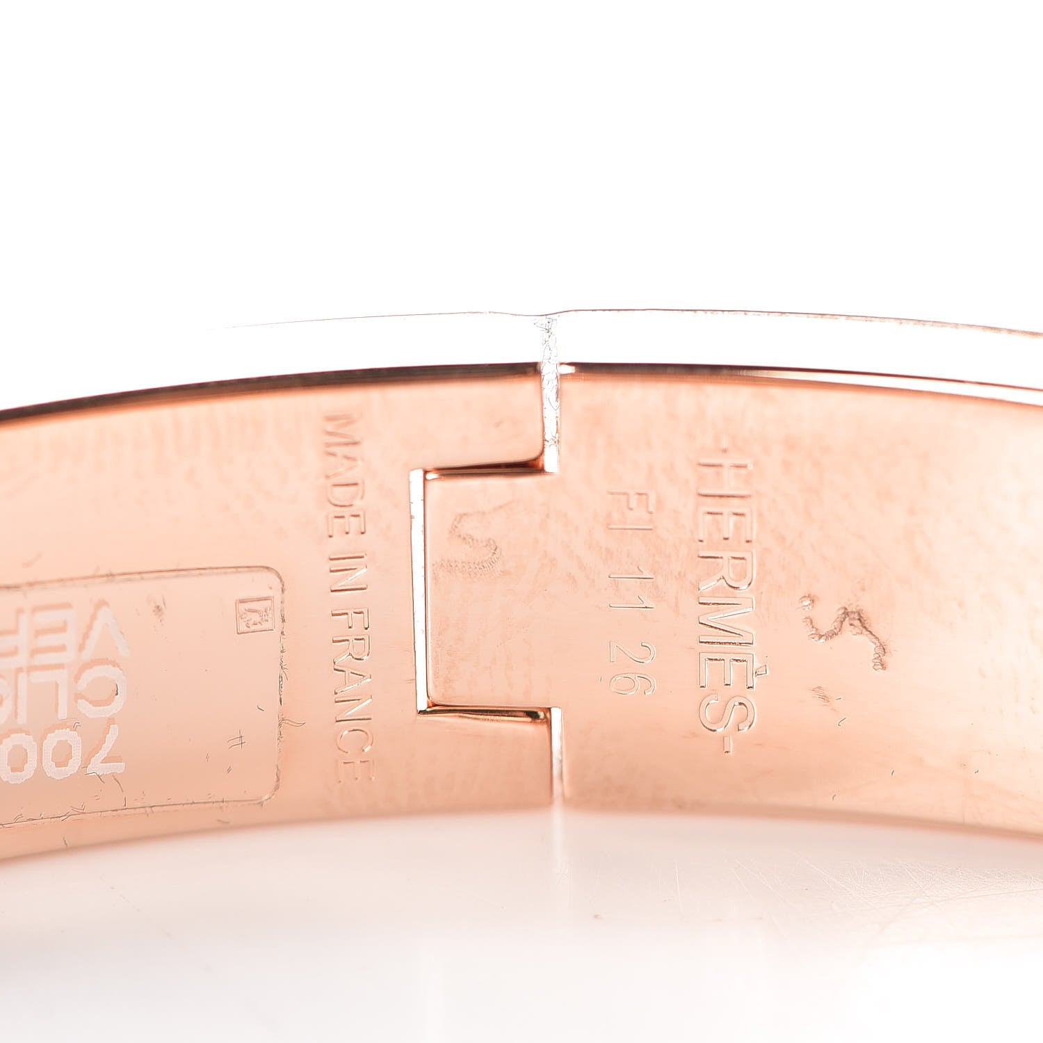 Hermes Enamel Narrow Clic Clac H Bracelet PM Vert Aqua 3 of 5