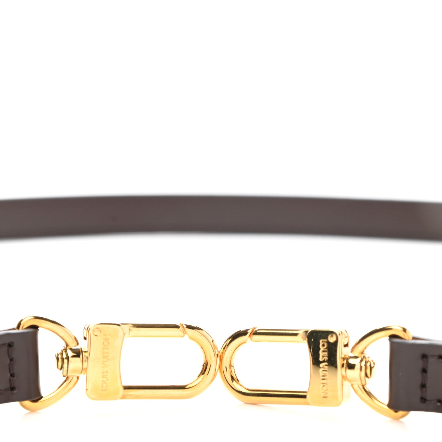Louis Vuitton Calfskin Adjustable Shoulder Strap Brown 3 of 4