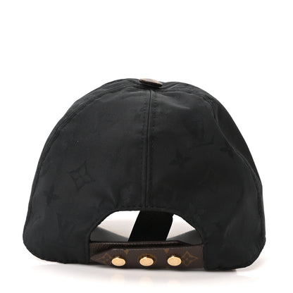 Louis Vuitton Polyester Silk Monogram LV Get Ready Cap M Black 5 of 9