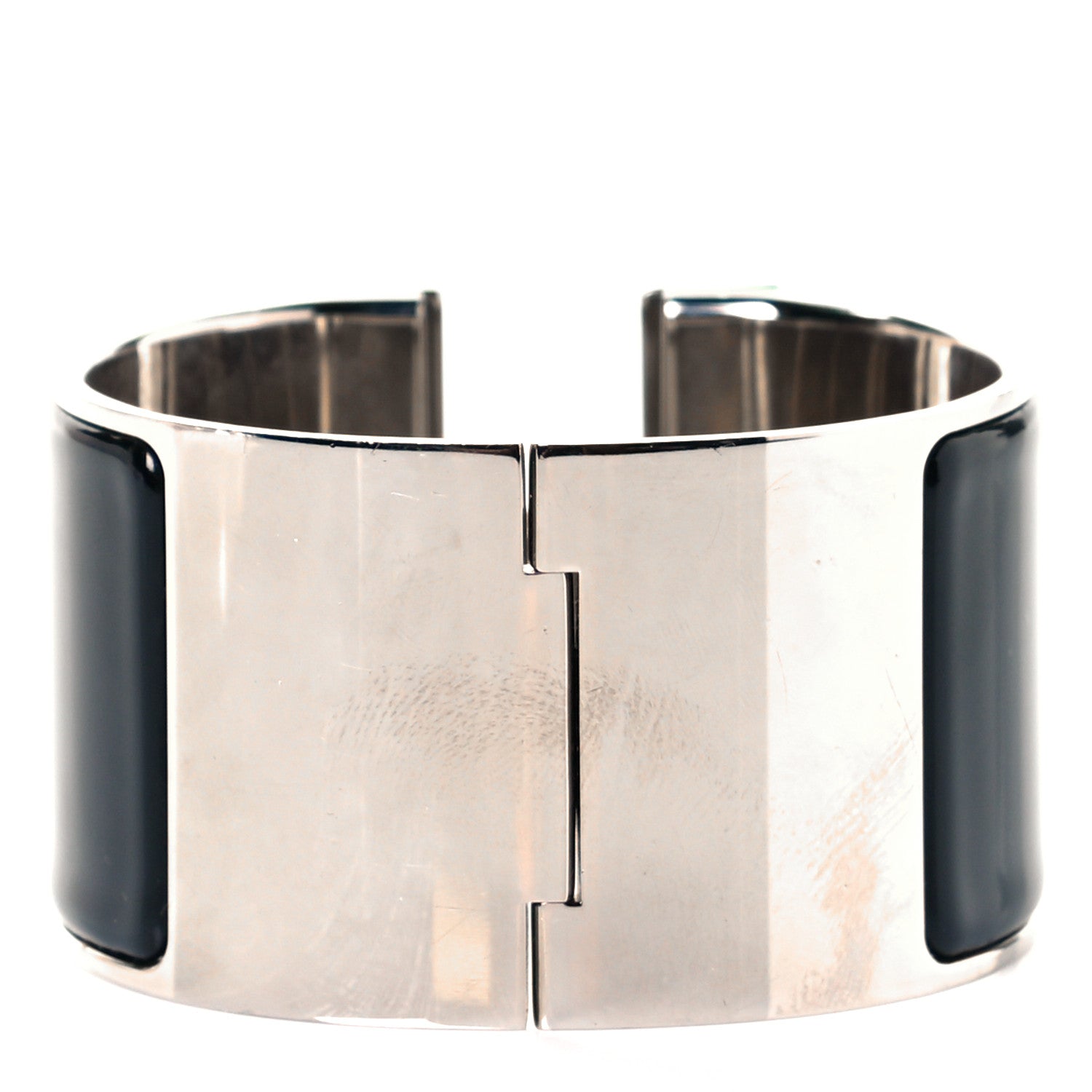 Hermes Enamel Extra Wide Clic Clac H Bracelet PM Black 3 of 5