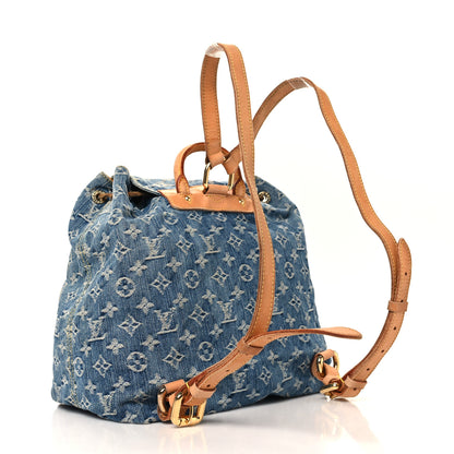 Louis Vuitton Denim Sac a Dos Backpack GM Blue 3 of 11