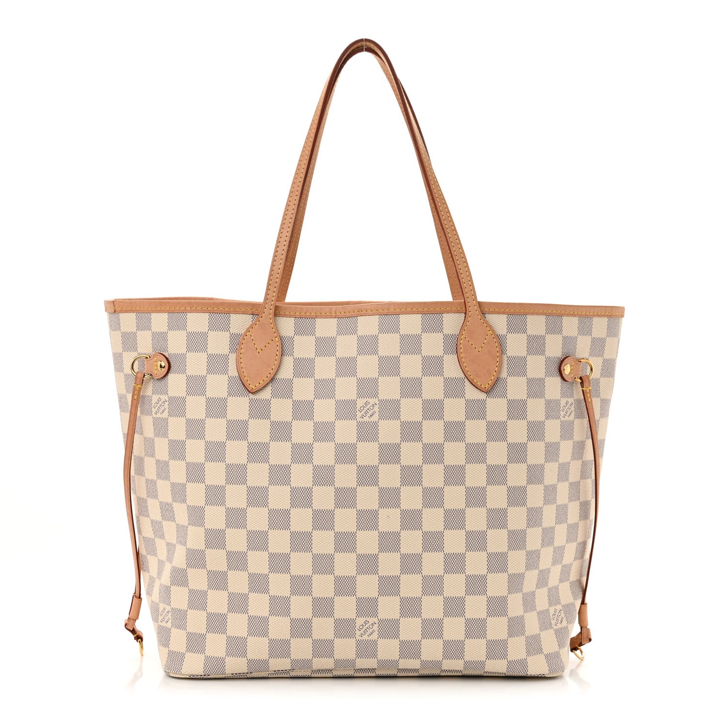 Damier Azur Neo Neverfull MM Rose Ballerine