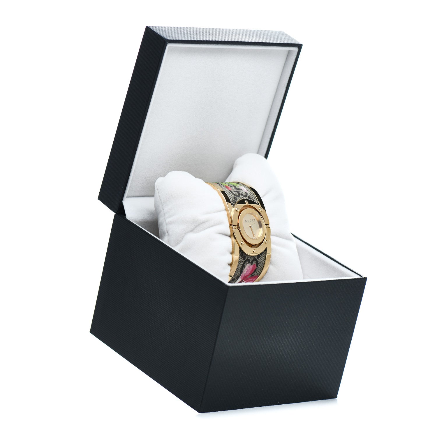 Gucci Stainless Steel Canvas 33mm Twirl GG Supreme Blooms Quartz Watch 5 of 5