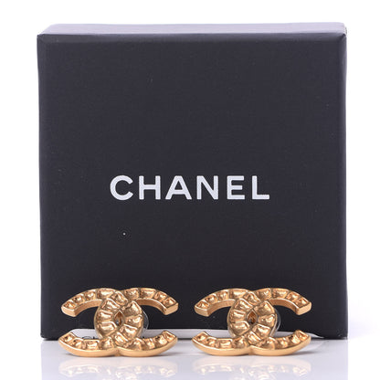 Chanel Metal Along The Nile CC Earrings Gold 5 of 5