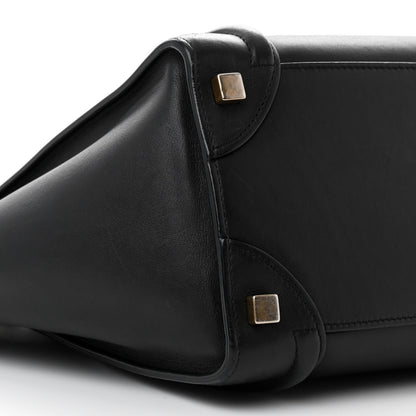 Celine Smooth Calfskin Micro Luggage Black 9 of 11