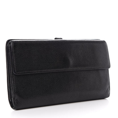 Chanel Grained Calfskin CC Button Wallet Black 3 of 8