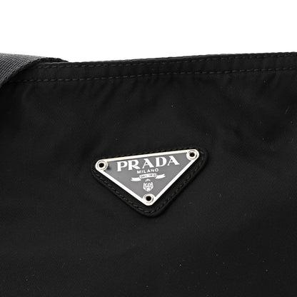 Prada Nylon Vela Flat Messenger Bag Black 8 of 12