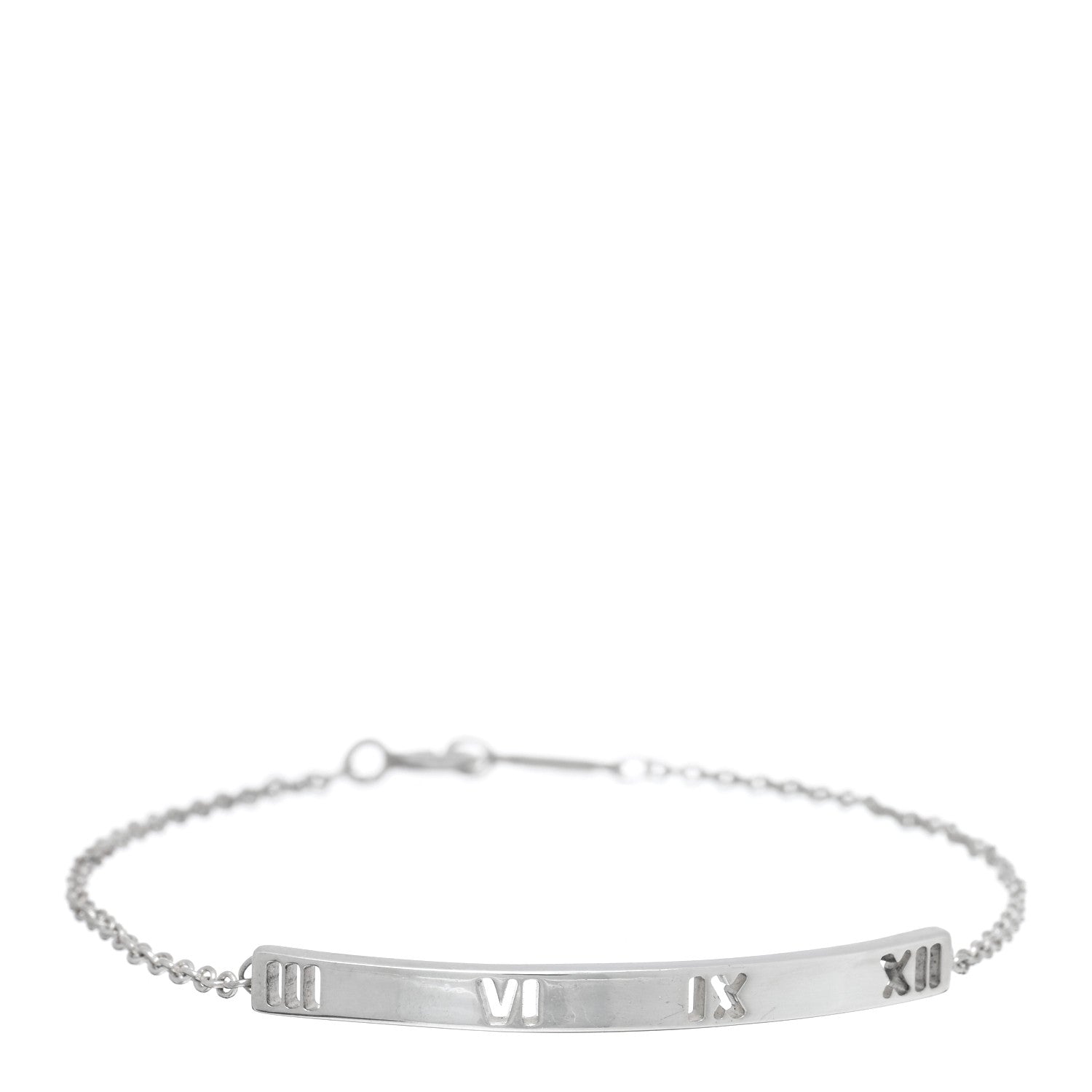 Tiffany Sterling Silver Atlas Bar Pierced Bracelet 1 of 4