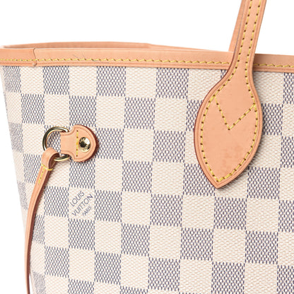 Louis Vuitton Damier Azur Neo Neverfull MM Rose Ballerine 10 of 14