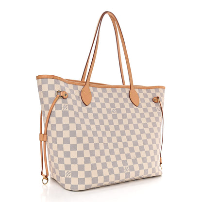 Louis Vuitton Damier Azur Neo Neverfull MM Rose Ballerine 3 of 13